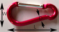 Alumium Snap Hook  by Abacon