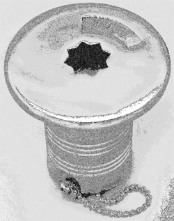 Stainless Steel Star Pattern Deck Filler - Fuel