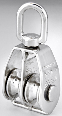 Stainless Steel Swivel Double Pulley